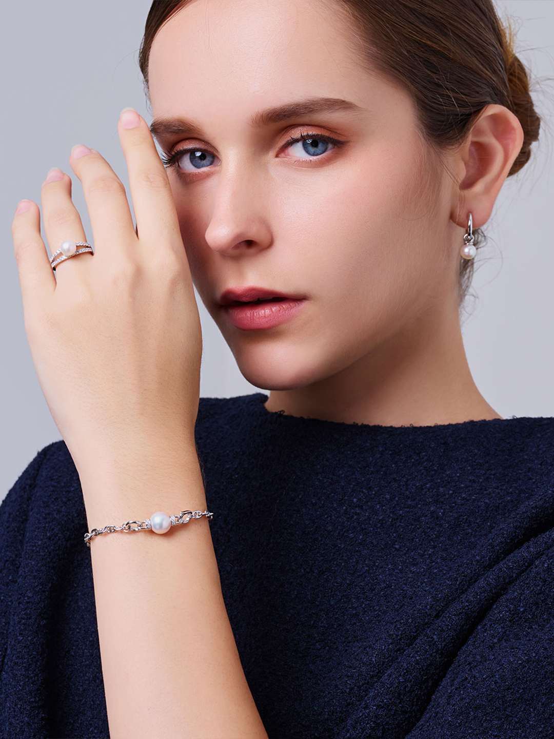 سوار لؤلؤ مائي عذب عالي الجودة WB00305 | CONNECT