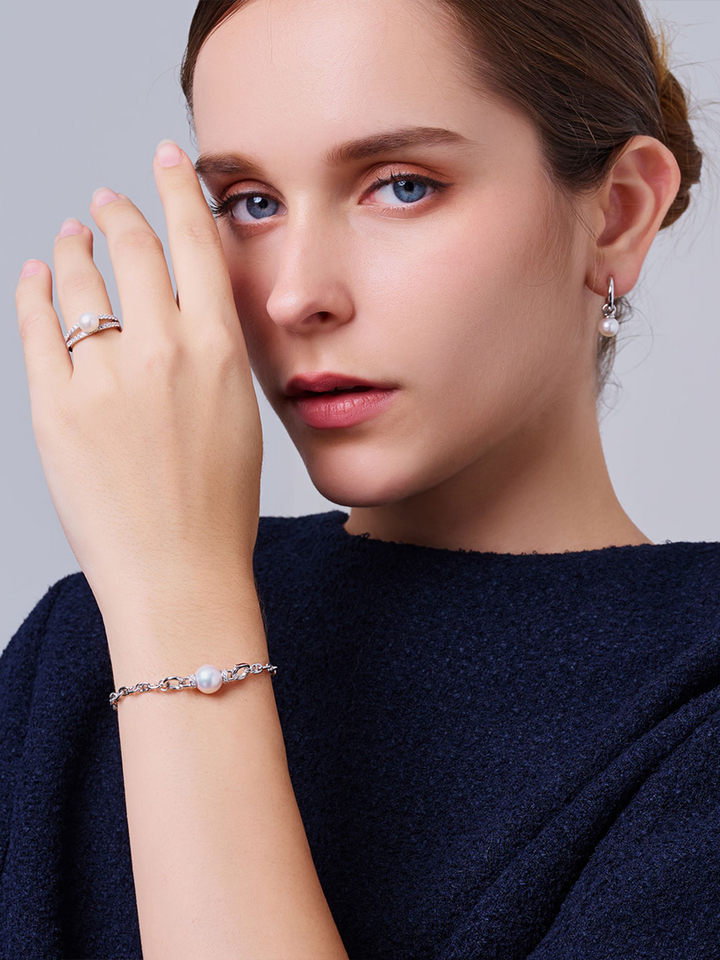 سوار لؤلؤ مائي عذب عالي الجودة WB00305 | CONNECT