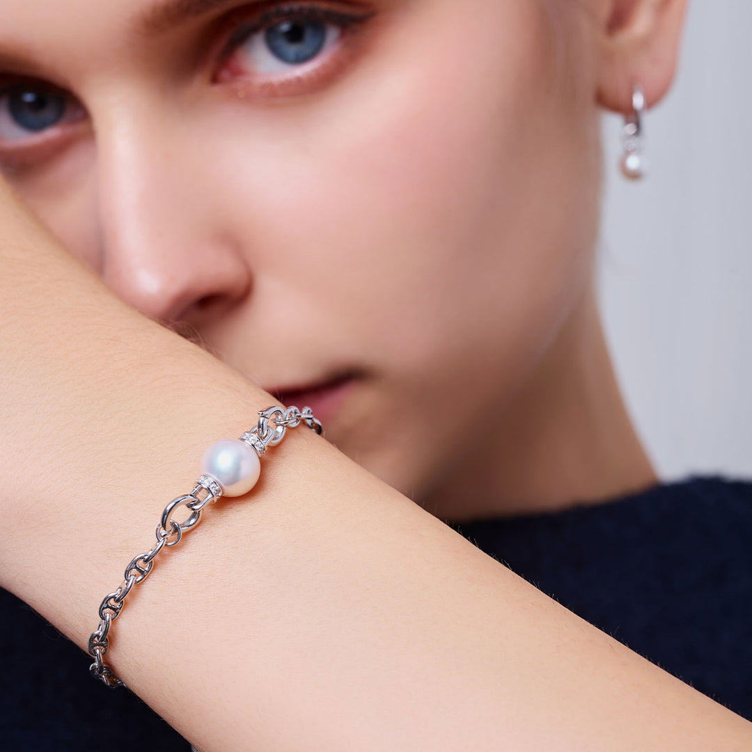 Braccialetto di Perle d'Acqua Dolce di Alta Qualità WB00305 | CONNECT