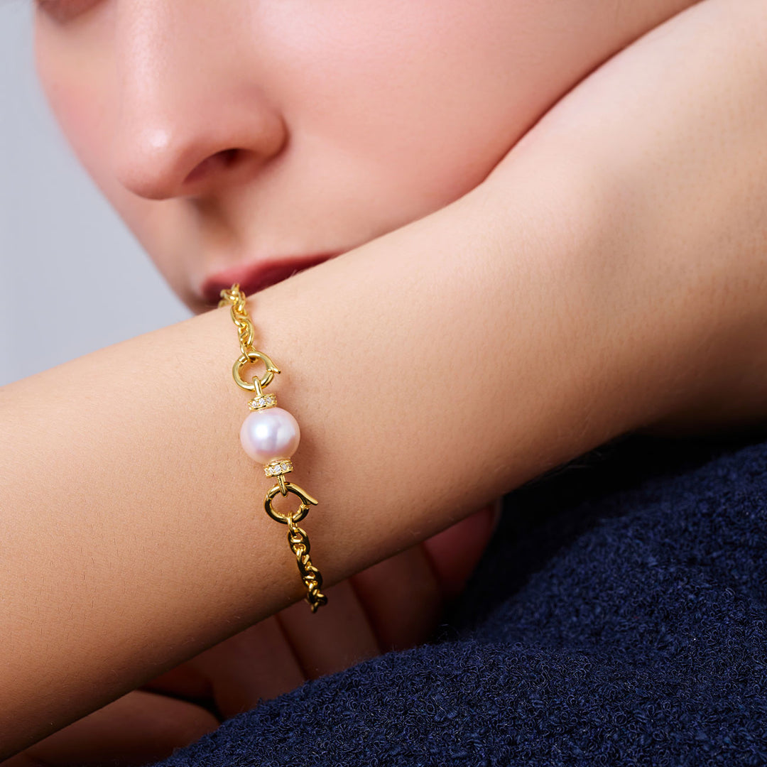 Braccialetto di Perle d'Acqua Dolce di Prima Qualità WB00307 | CONNECT