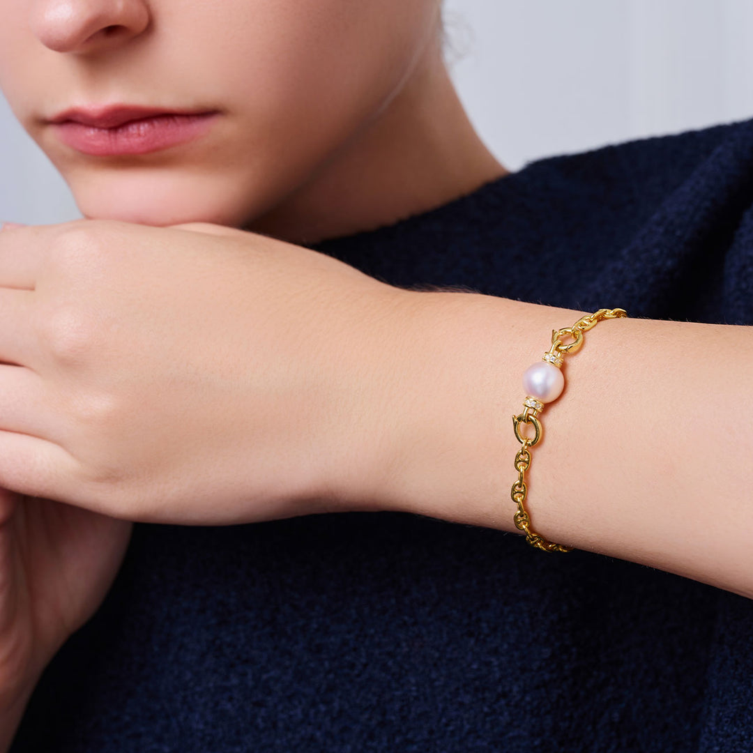 Braccialetto di Perle d'Acqua Dolce di Prima Qualità WB00307 | CONNECT