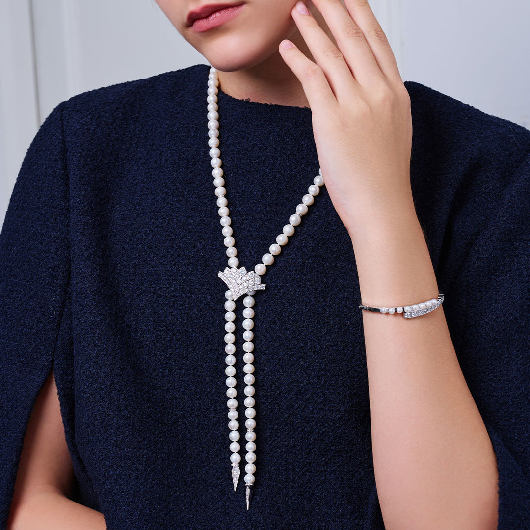 頂級淡水珍珠手鍊 WB00308 | WATERFALL