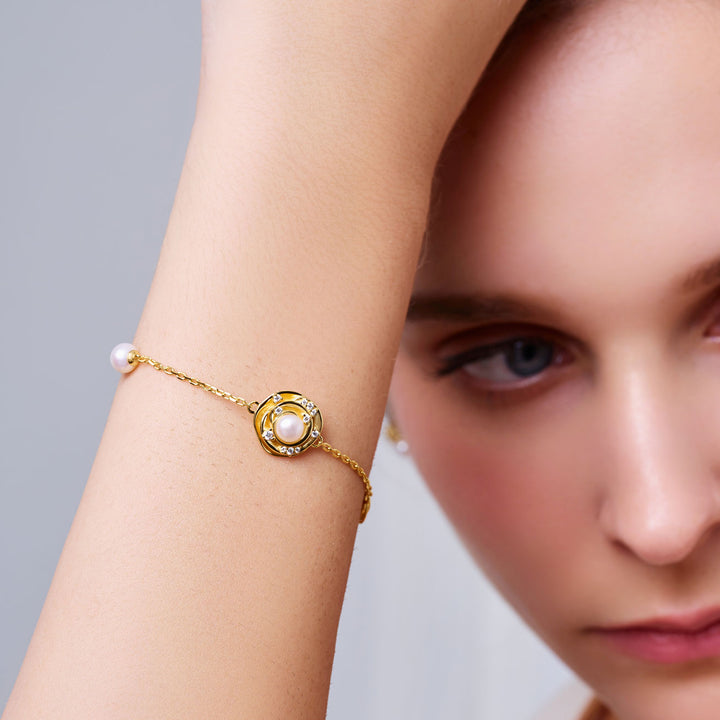 Braccialetti di Perle d'Acqua Dolce di Alta Qualità WB00310 | ROSE