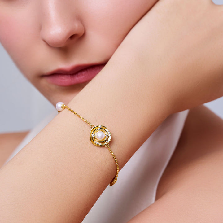 Braccialetti di Perle d'Acqua Dolce di Alta Qualità WB00310 | ROSE