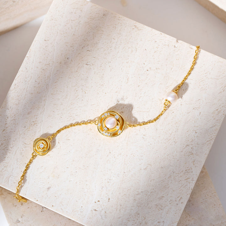 Top Grade Freshwater Pearl Bracelets WB00310 | ROSE