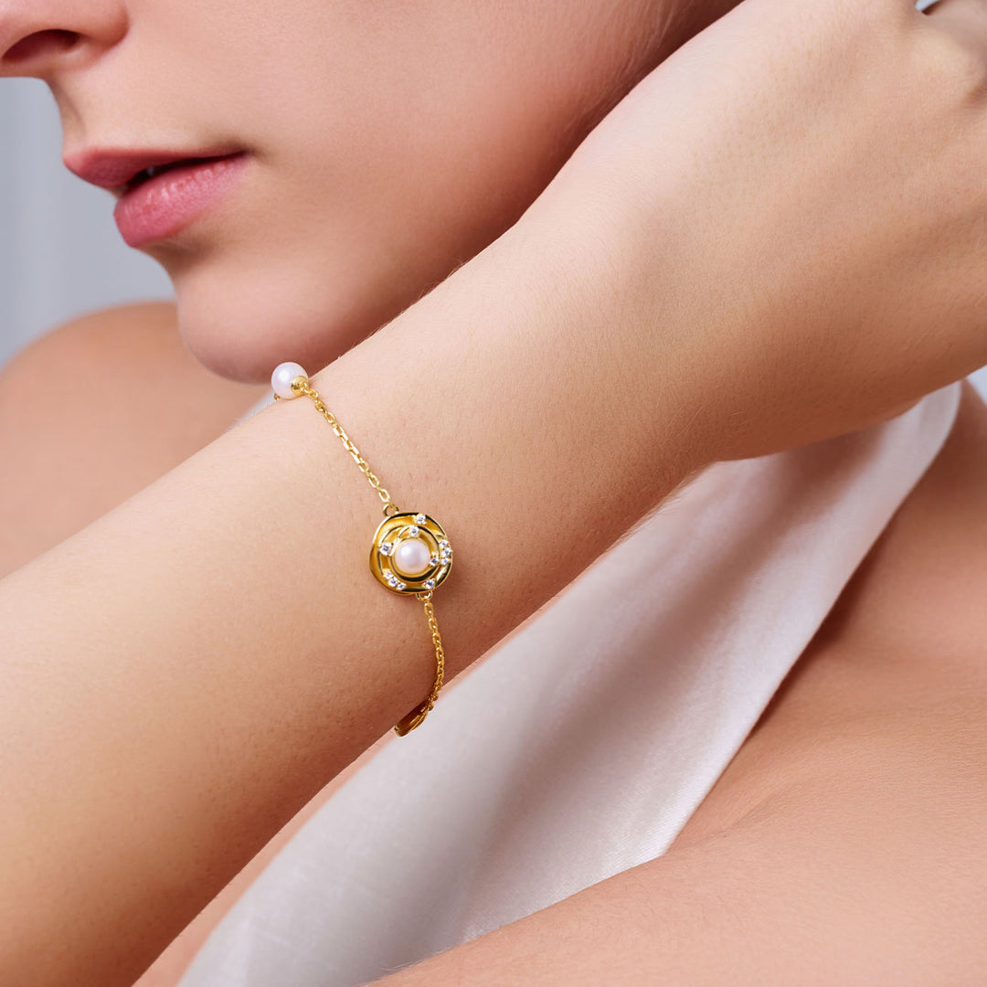 Braccialetti di Perle d'Acqua Dolce di Alta Qualità WB00310 | ROSE