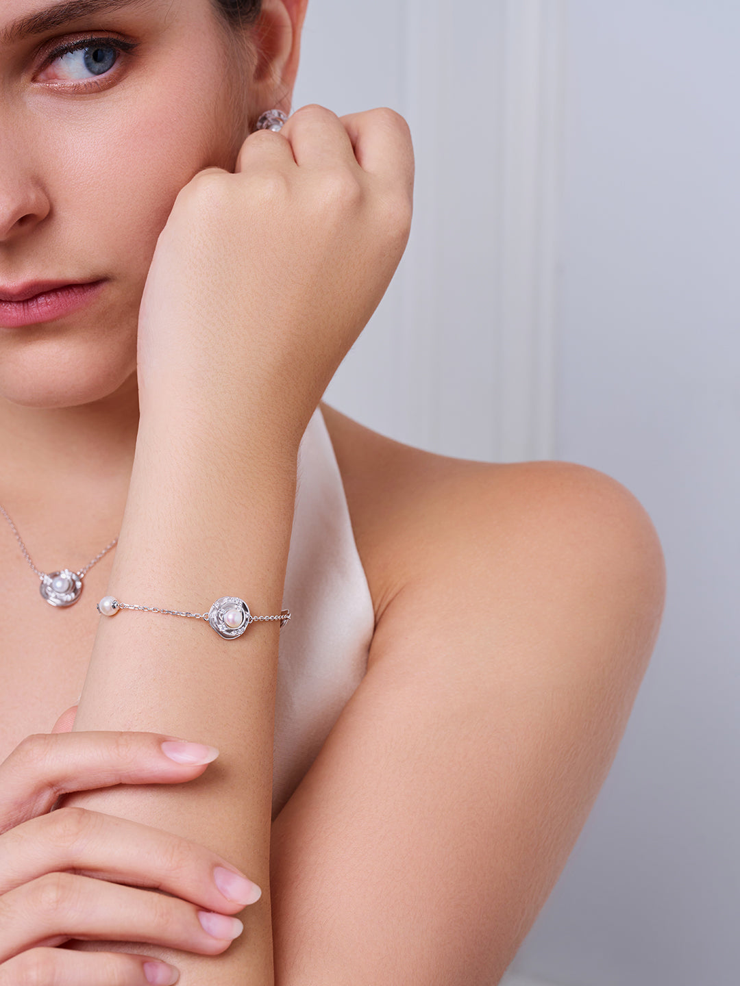 トップグレード淡水パールブレスレット WB00311 | ROSE