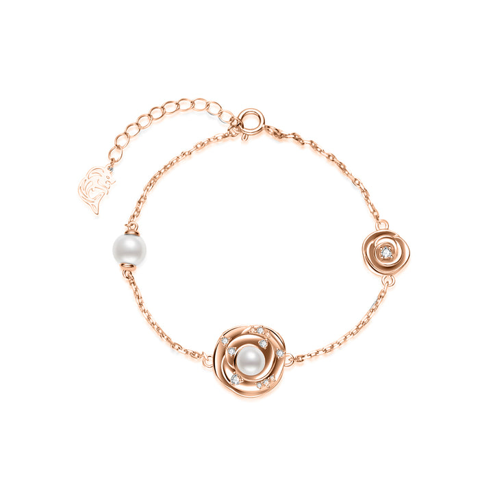 Bracelets en perles d'eau douce de qualité supérieure WB00312 | ROSE