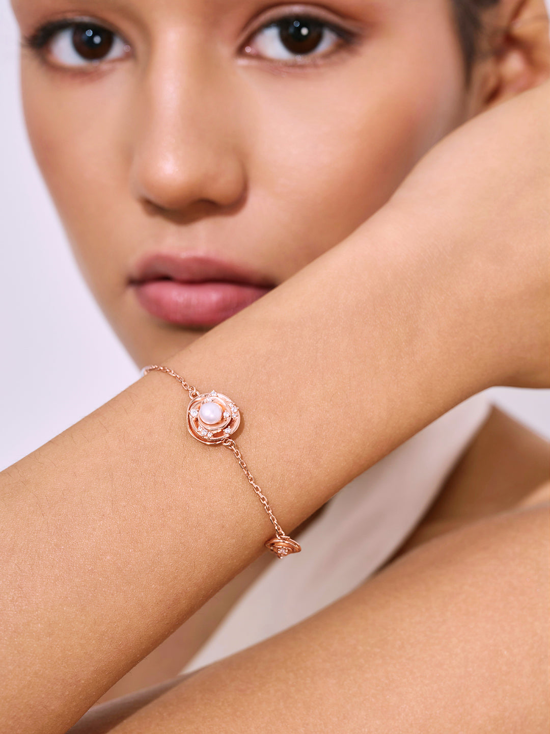 Top-Qualität Süßwasser-Perlenarmbänder WB00312 | ROSE
