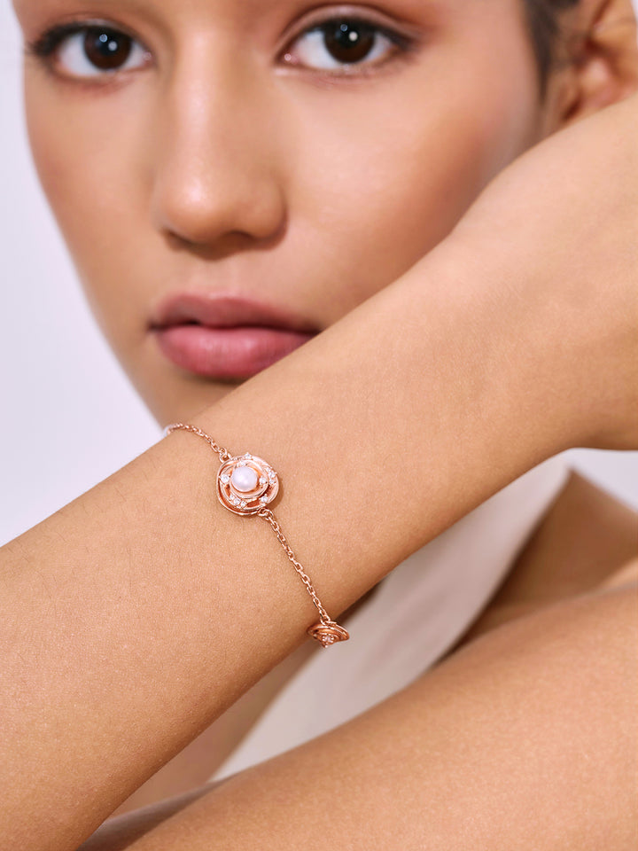 Top-Qualität Süßwasser-Perlenarmbänder WB00312 | ROSE