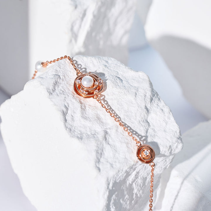 Bracelets en perles d'eau douce de qualité supérieure WB00312 | ROSE