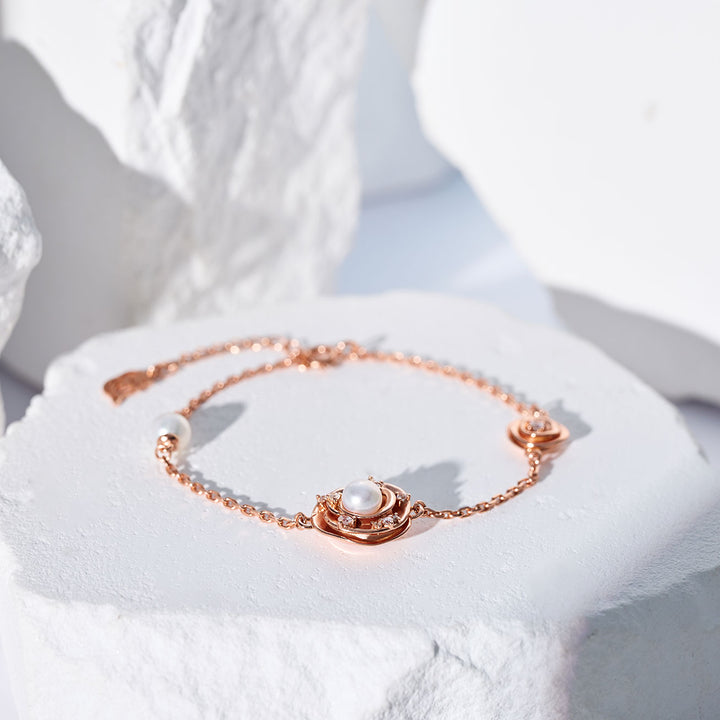 Bracelets en perles d'eau douce de qualité supérieure WB00312 | ROSE