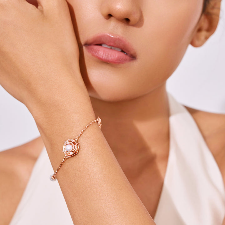 Bracelets en perles d'eau douce de qualité supérieure WB00312 | ROSE