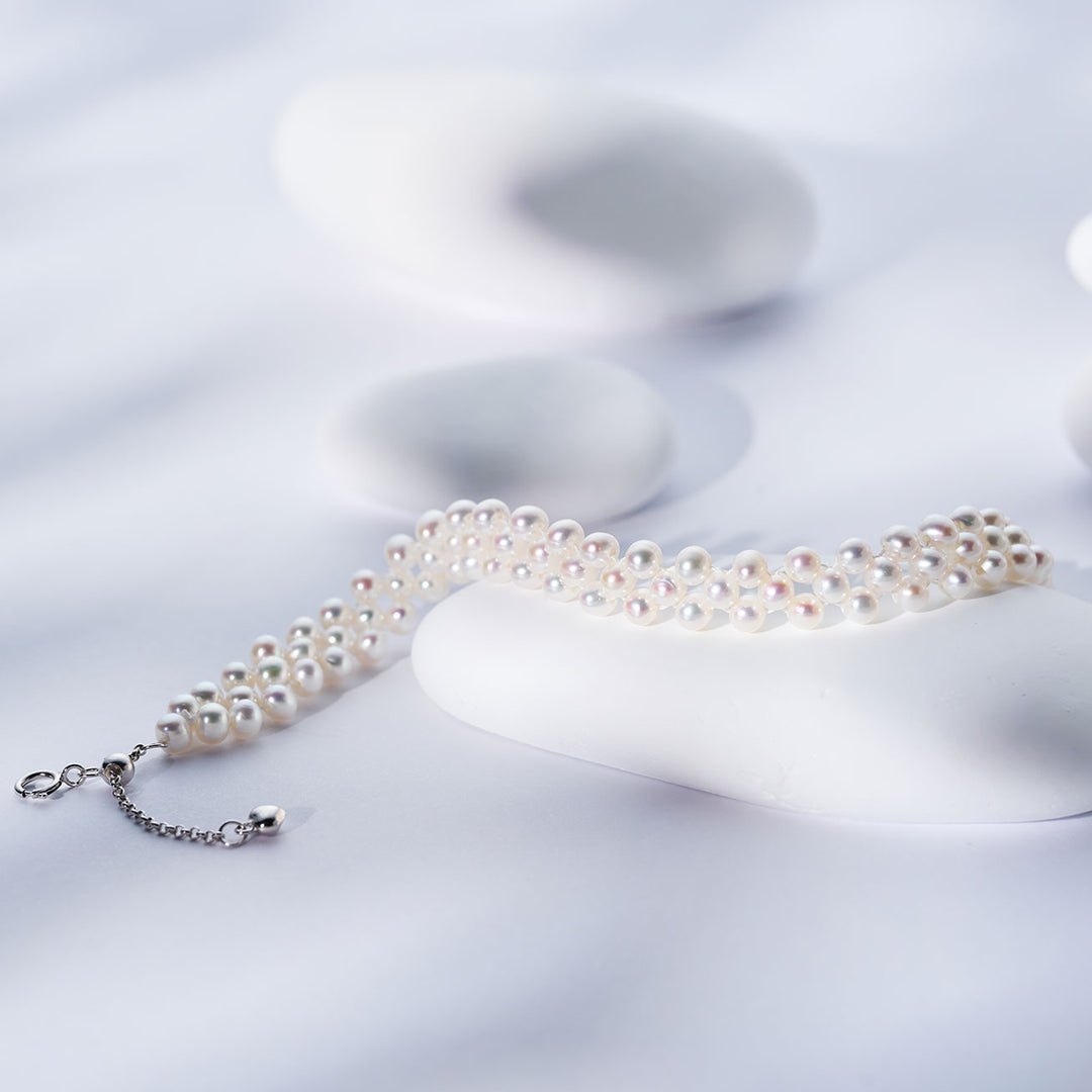 سوار لؤلؤ مائي فاخر لامع WB00317