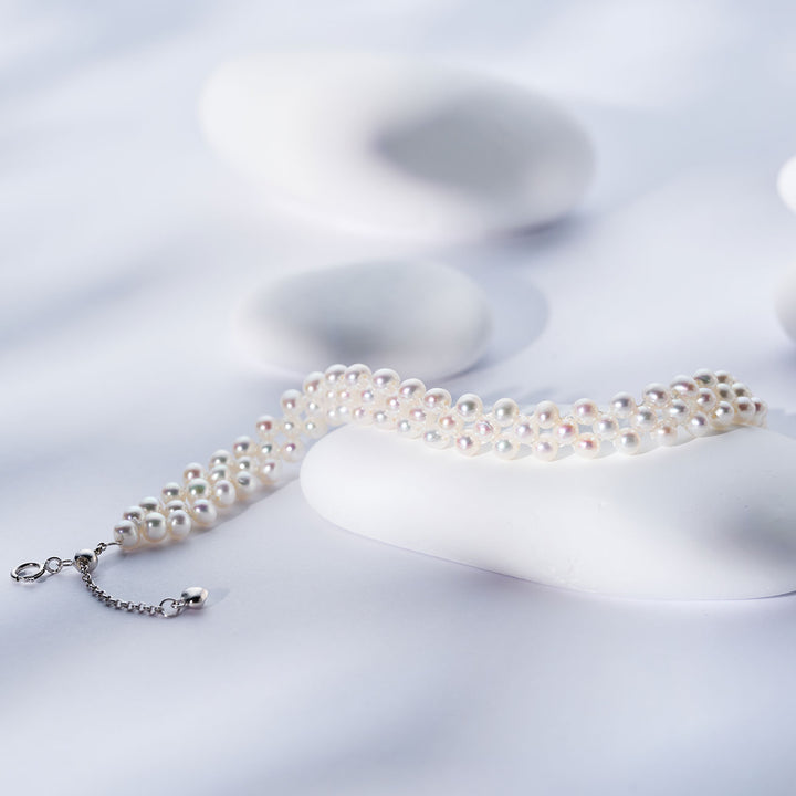 سوار لؤلؤ مائي فاخر لامع WB00317