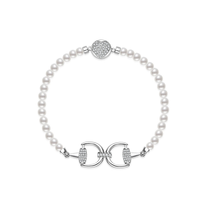 Bracciale con Perle d'Acqua Dolce Top Lustre WB00318 | HORSE
