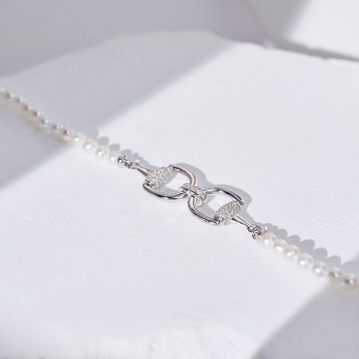 Bracelet de perles d'eau douce Top Lustre WB00318|HORSE