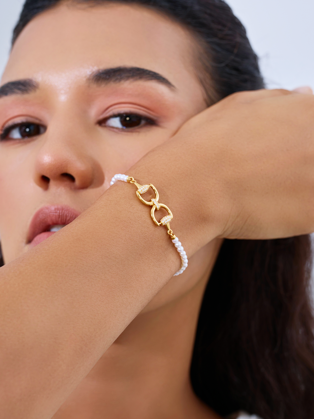 Top Lustre Freshwater Pearl Bracelet WB00319 | HORSE