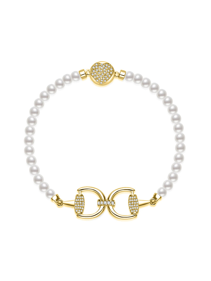 Gelang Mutiara Air Tawar Kilauan Teratas WB00319 | HORSE