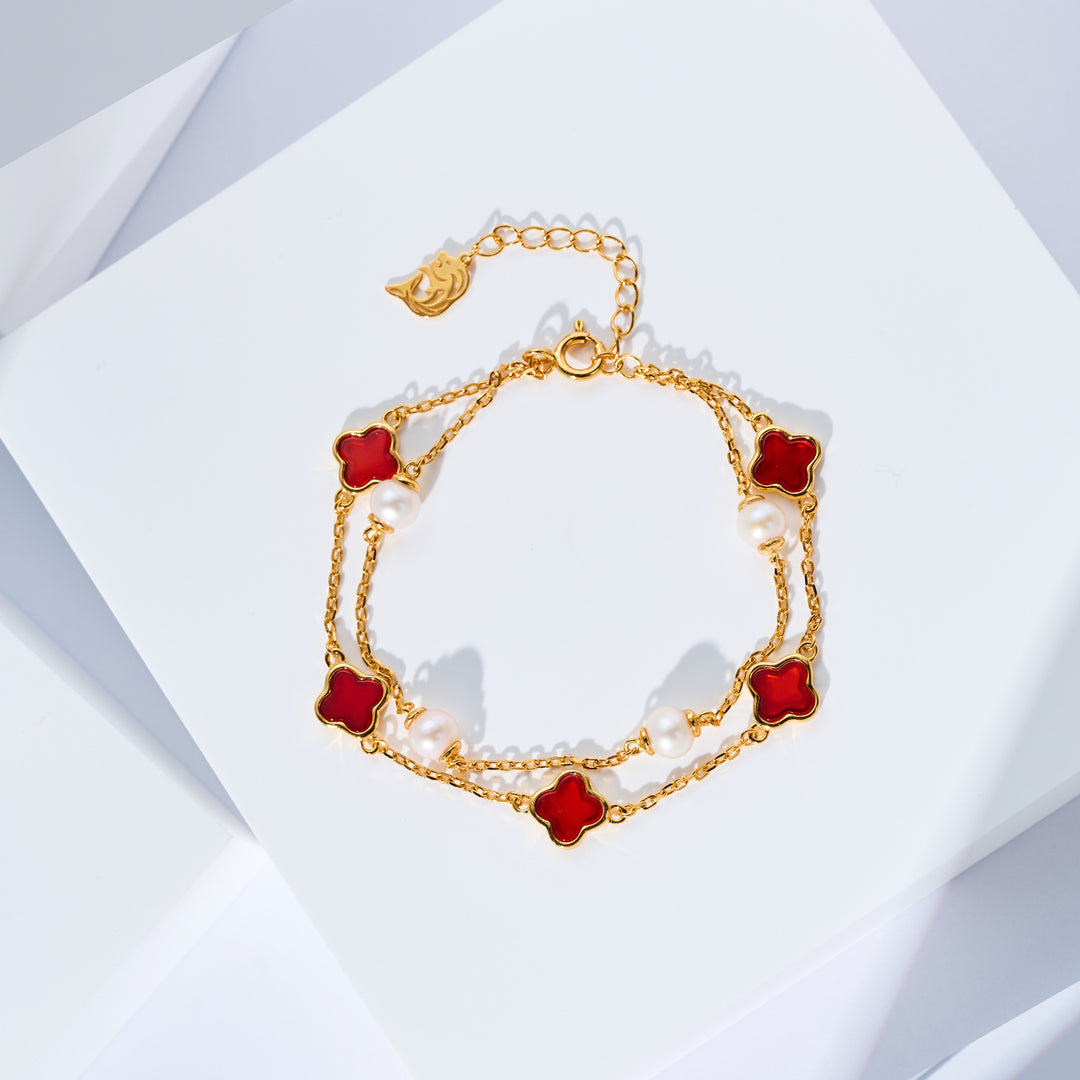 Bracelet en perles d'eau douce WB00320 | NACRE