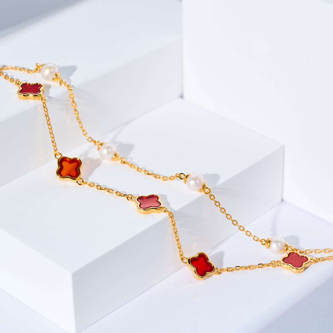 Bracelet en perles d'eau douce WB00320 | NACRE