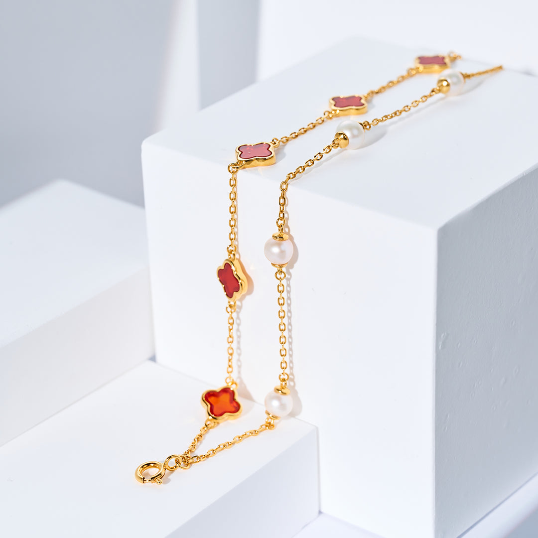 Bracelet en perles d'eau douce WB00320 | NACRE