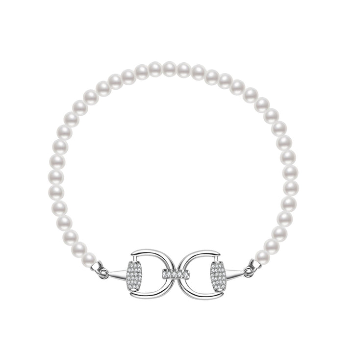 頂級光澤淡水珍珠手鍊 WB00326 | HORSE