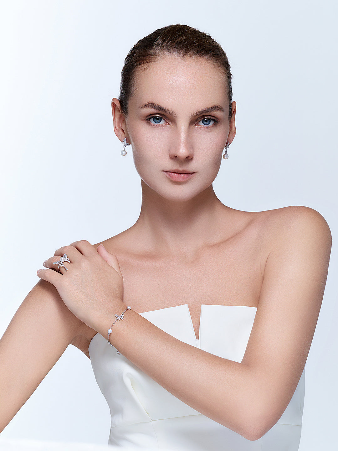 Elegantes Perlenarmband WB00329 | BUTTERFLY