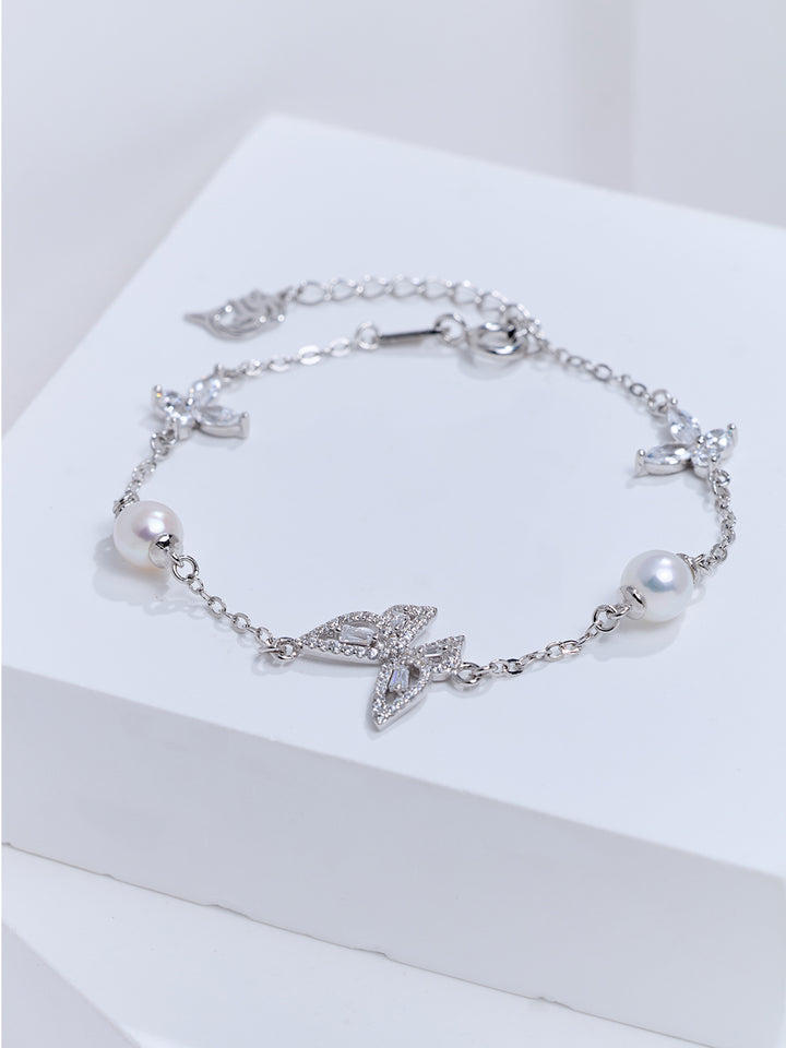 Elegantes Perlenarmband WB00329 | BUTTERFLY