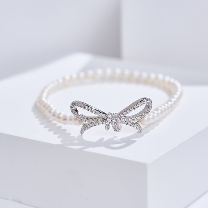 سوار لؤلؤ مائي لامع فاخر WB00331 | ريبون