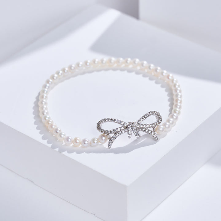 سوار لؤلؤ مائي لامع فاخر WB00331 | ريبون