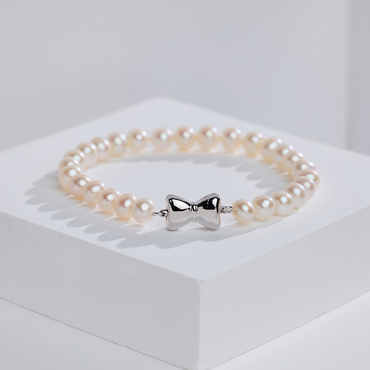 Top Lustre Süßwasser-Perlenarmband WB00342 | RIBBON