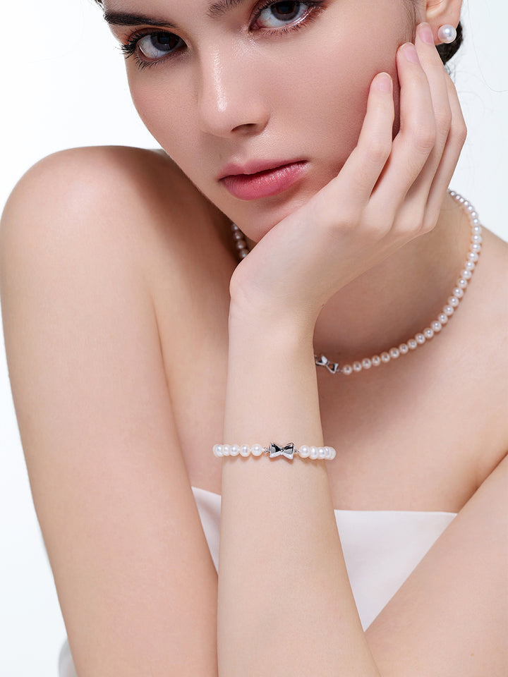 Top Lustre Süßwasser-Perlenarmband WB00342 | RIBBON