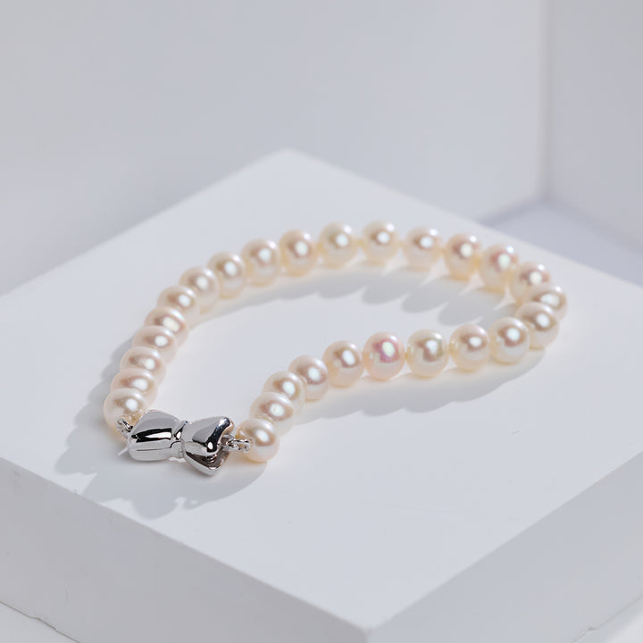 Top Lustre Süßwasser-Perlenarmband WB00342 | RIBBON