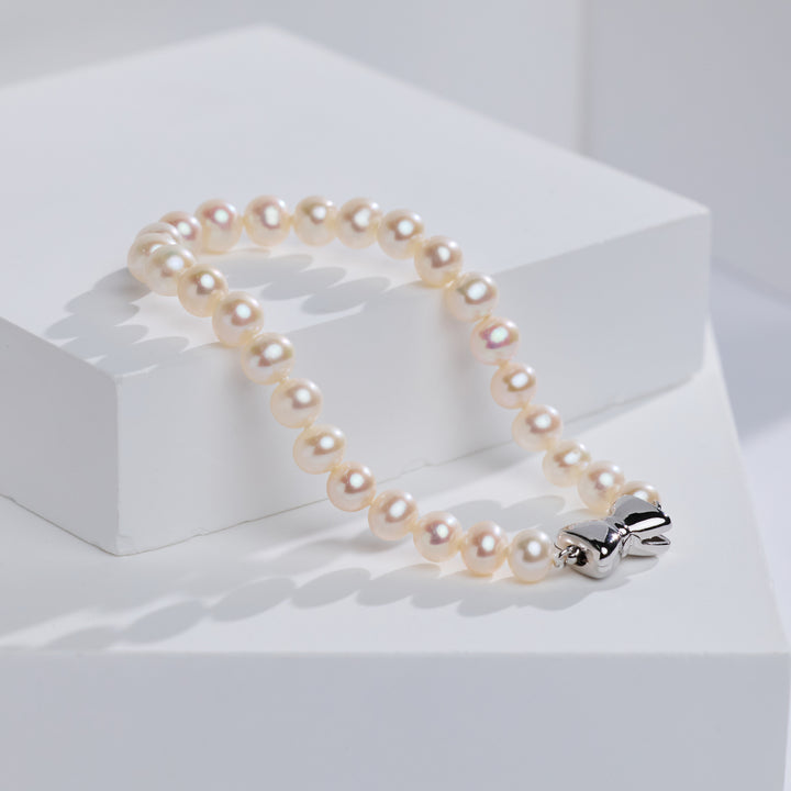 Top Lustre Süßwasser-Perlenarmband WB00342 | RIBBON