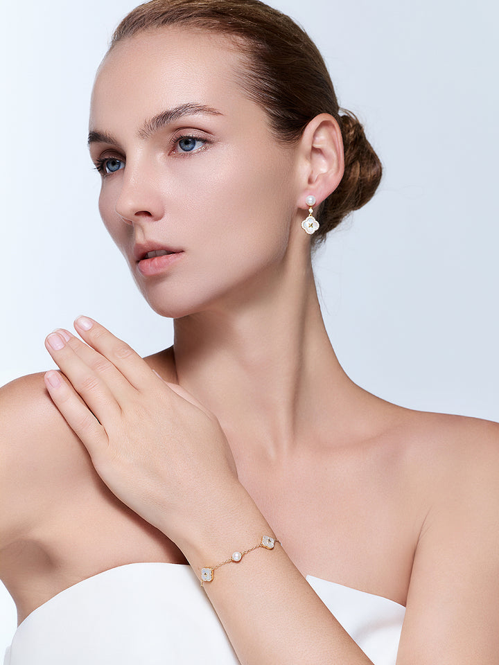 Elegant Freshwater Pearl Bracelet WB00351 | PERANAKAN