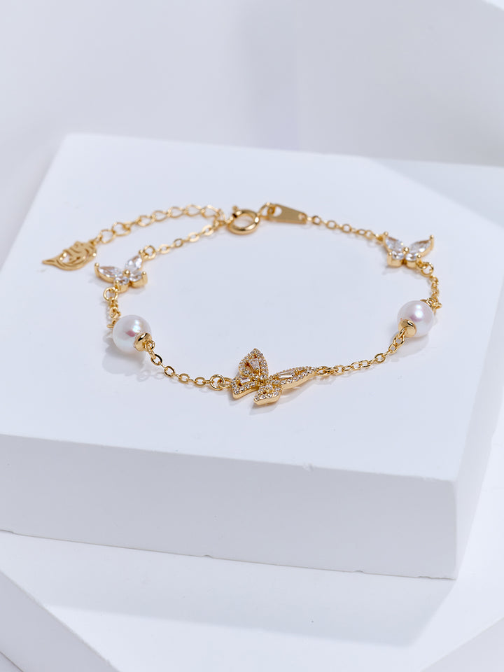 Elegantes Perlenarmband WB00352 | BUTTERFLY