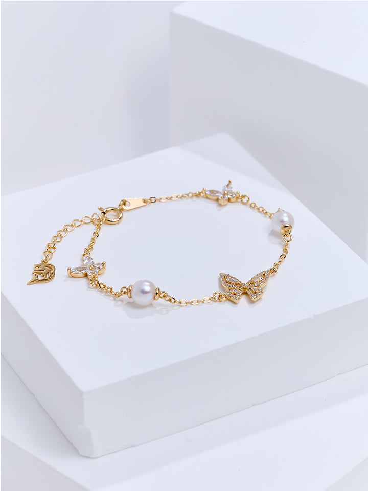 Elegantes Perlenarmband WB00352 | BUTTERFLY