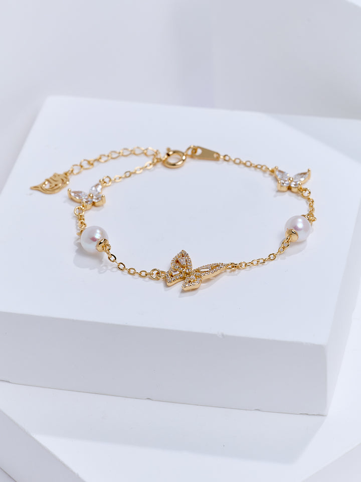 Elegantes Perlenarmband WB00352 | BUTTERFLY