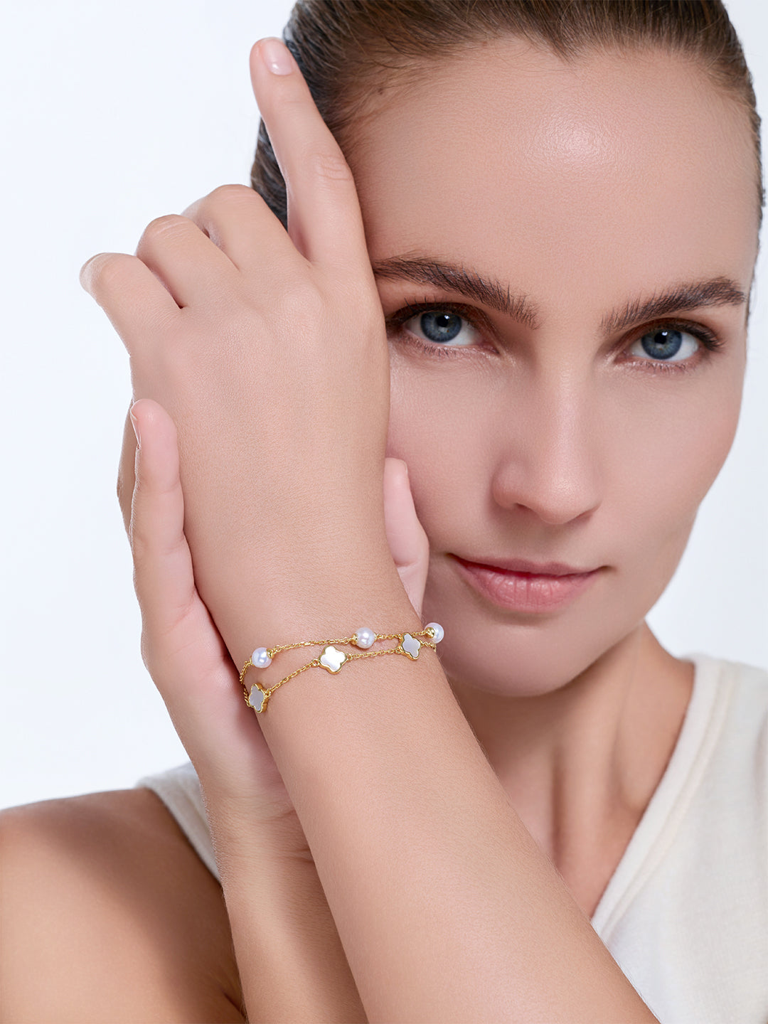 Gelang Mutiara Air Tawar Elegan WB00354 | INDAH MOTHER OF PEARL