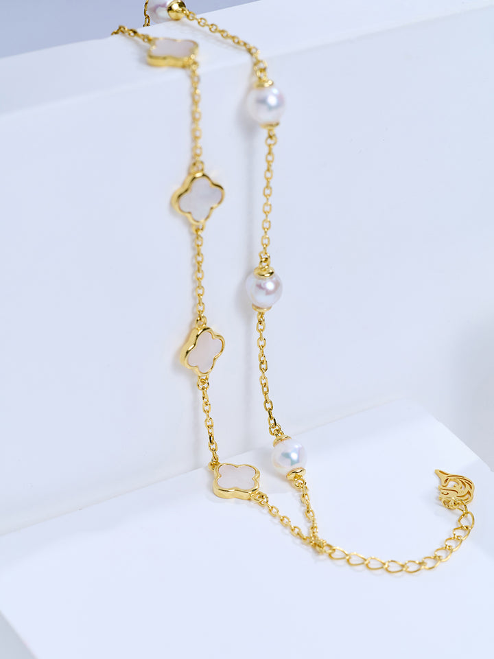 Gelang Mutiara Air Tawar Elegan WB00354 | INDAH MOTHER OF PEARL