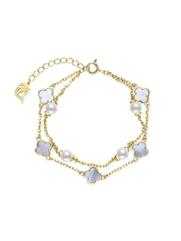 Gelang Mutiara Air Tawar Elegan WB00354 | INDAH MOTHER OF PEARL