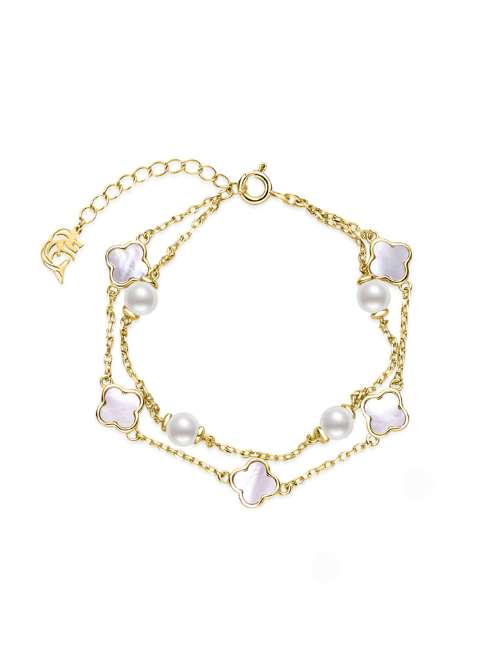 Gelang Mutiara Air Tawar Elegan WB00354 | INDAH MOTHER OF PEARL