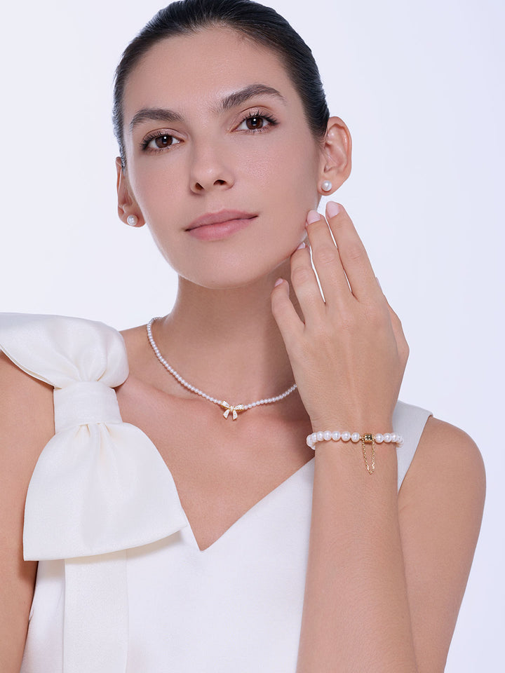Top Lustre Freshwater Pearl Bracelet WB00356