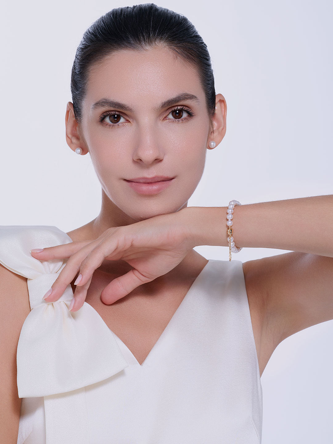 Top Lustre Freshwater Pearl Bracelet WB00356