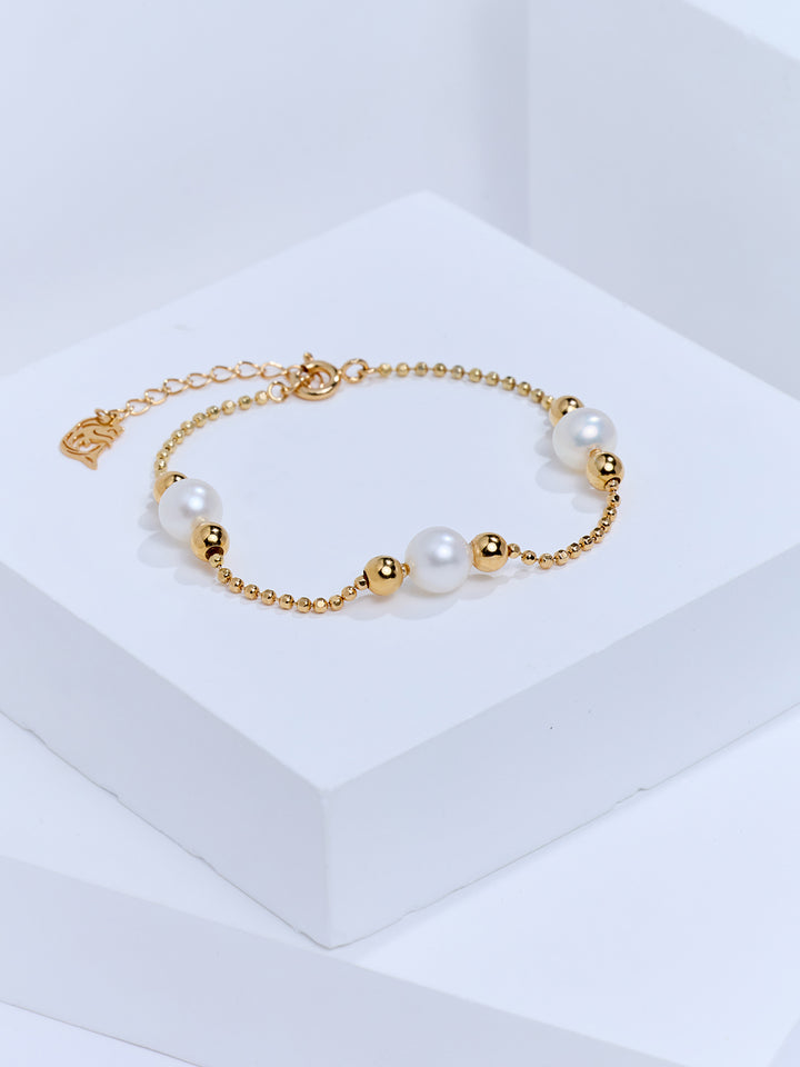 Pulsera de perlas de agua dulce de primera calidad WB00359 | BUBBLE