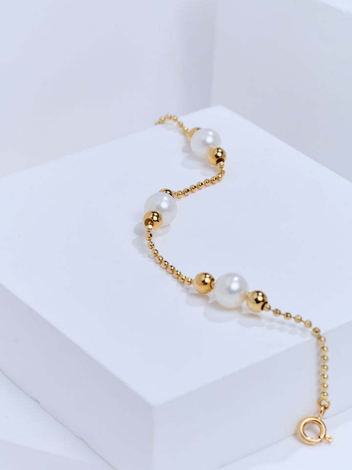 Pulsera de perlas de agua dulce de primera calidad WB00359 | BUBBLE