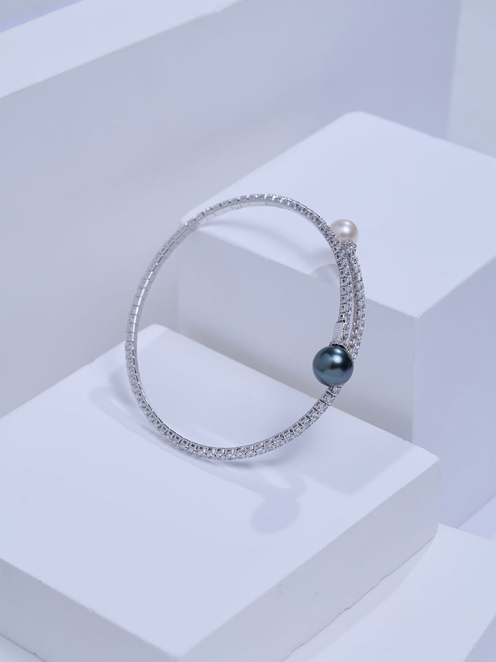 Top Grade Fresh Water and Tahitian Pearl Bracelet WB00372