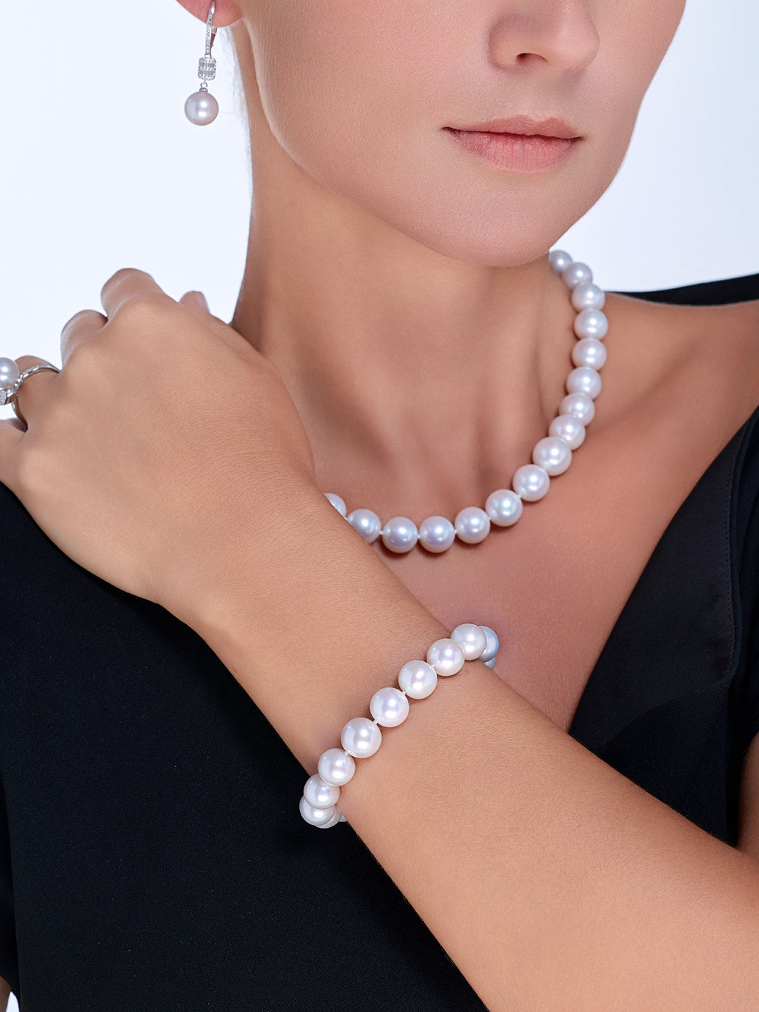Bracciale in perle Edison con lucentezza eccellente WB00374