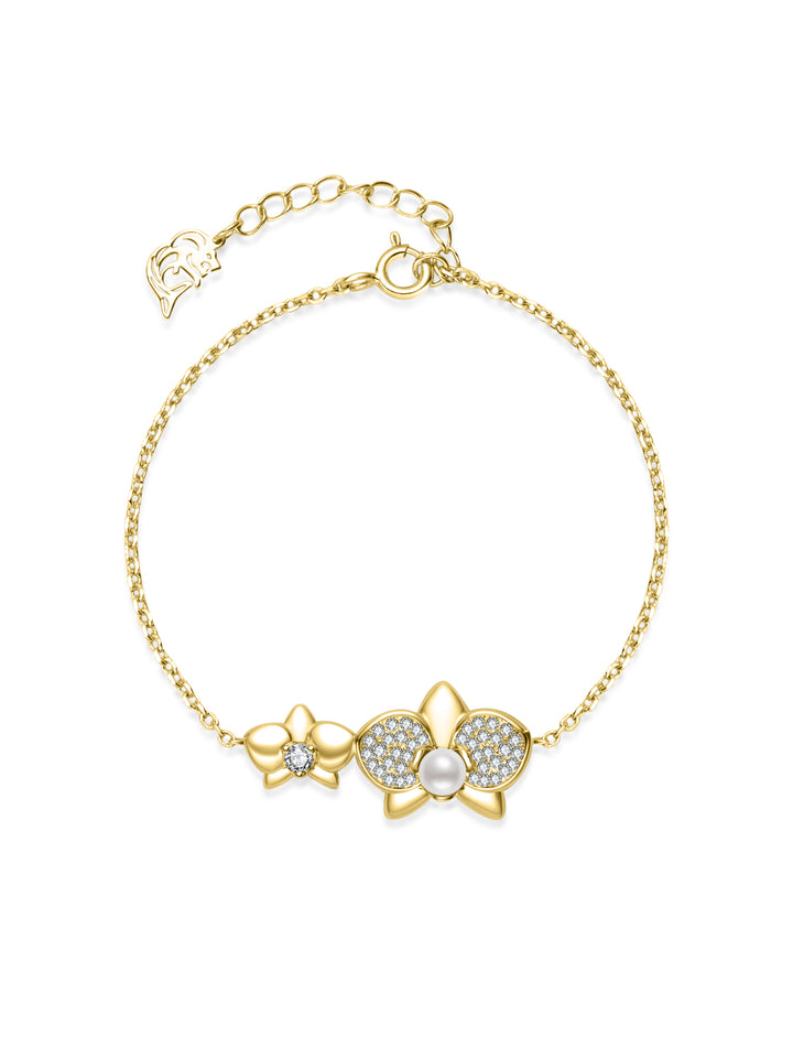 Bracelet en perles d’eau douce de qualité supérieure WB00378 | ORCHIDÉE